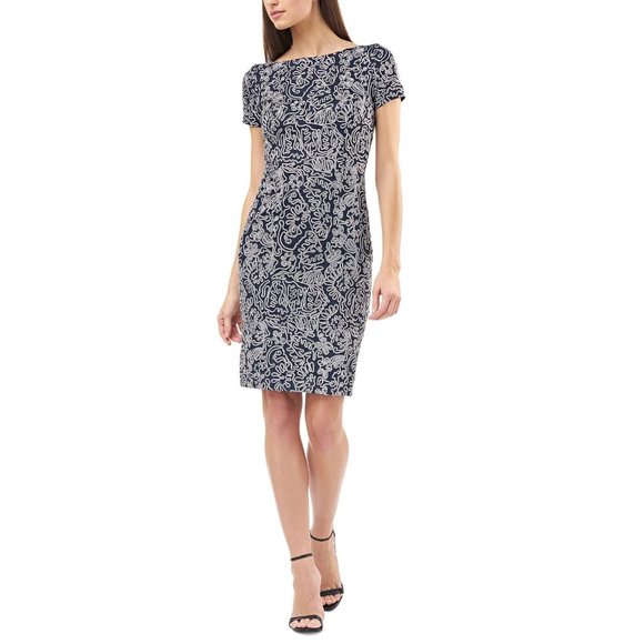 Js Collections Soutache Cocktail Sheath Dress 6 New Nwt Women's short sleeve - Picture 9 of 9